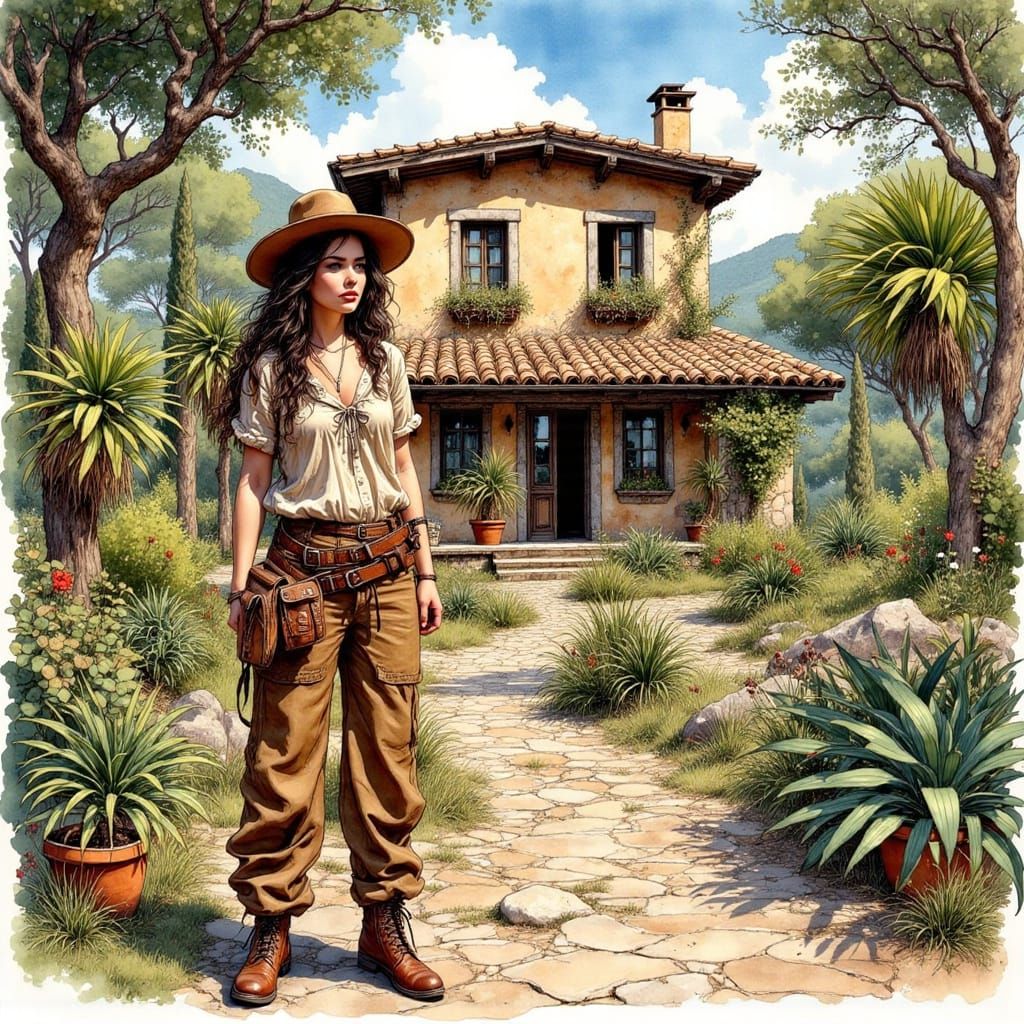 Marion Cosplay in Mallorca: Ink Art Style