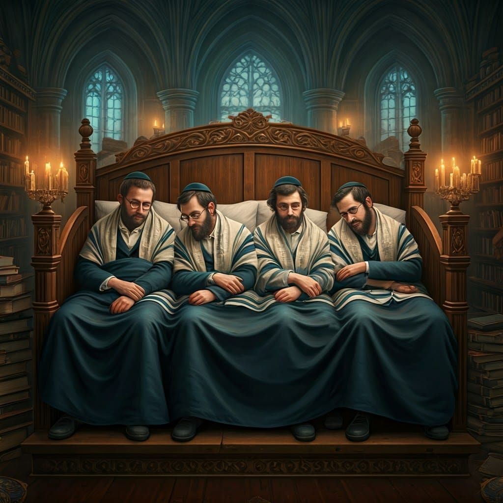 Surreal Yeshiva Dreamscapes with Lithuanian Scholars in Trad...