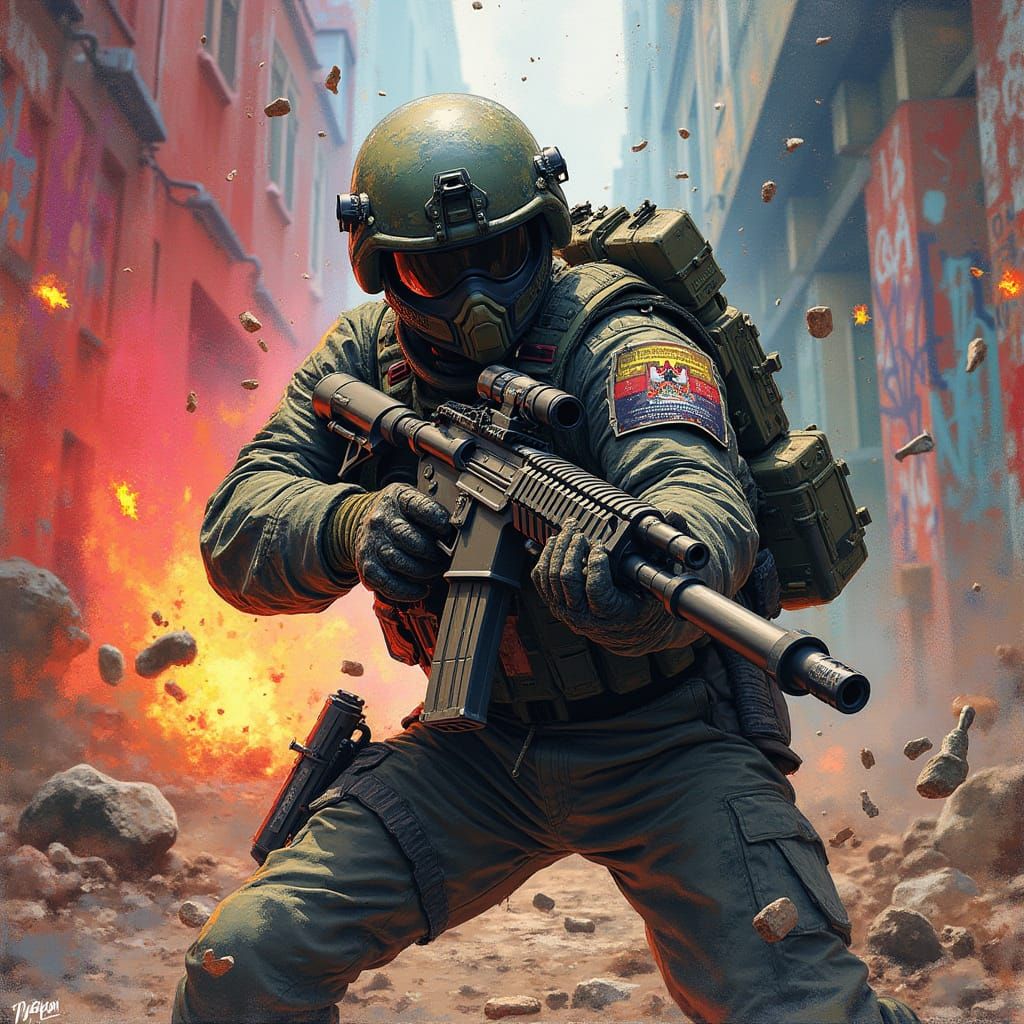 Tyrant-Slaying Commando in Urban Mayhem