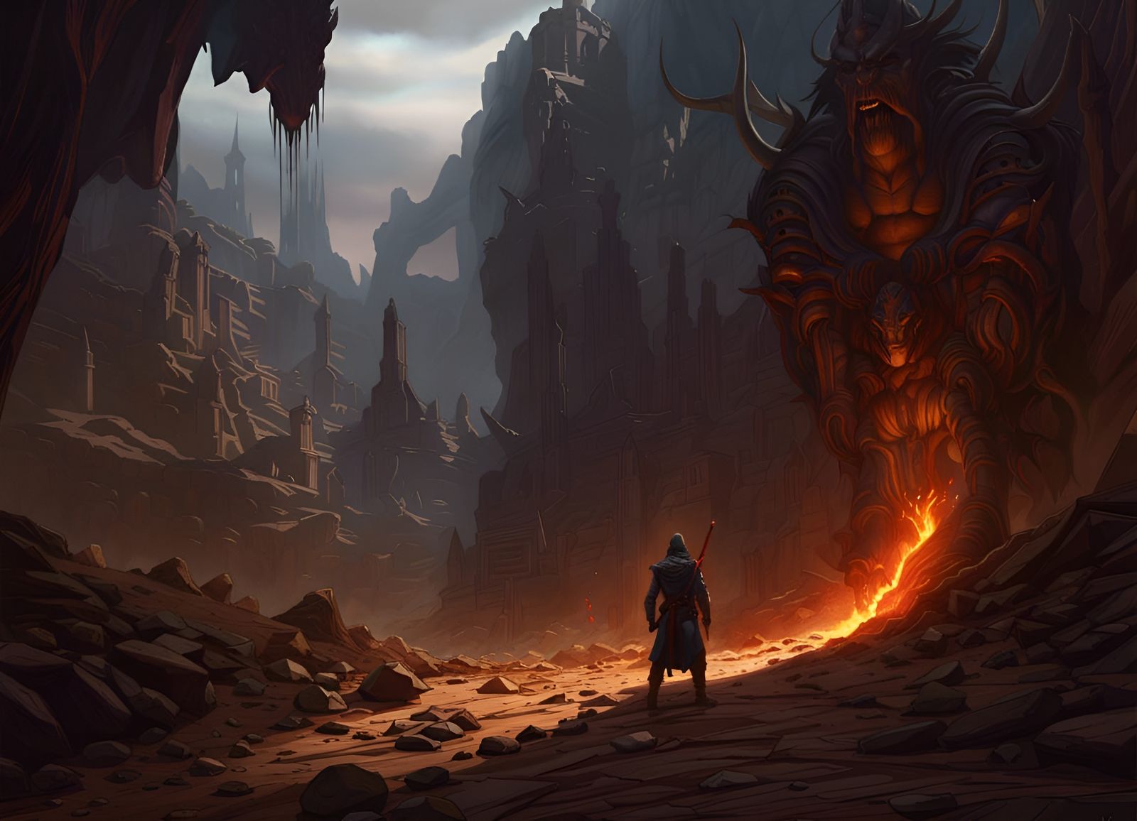 Dark Fantasy Destruction Art in Unreal Engine