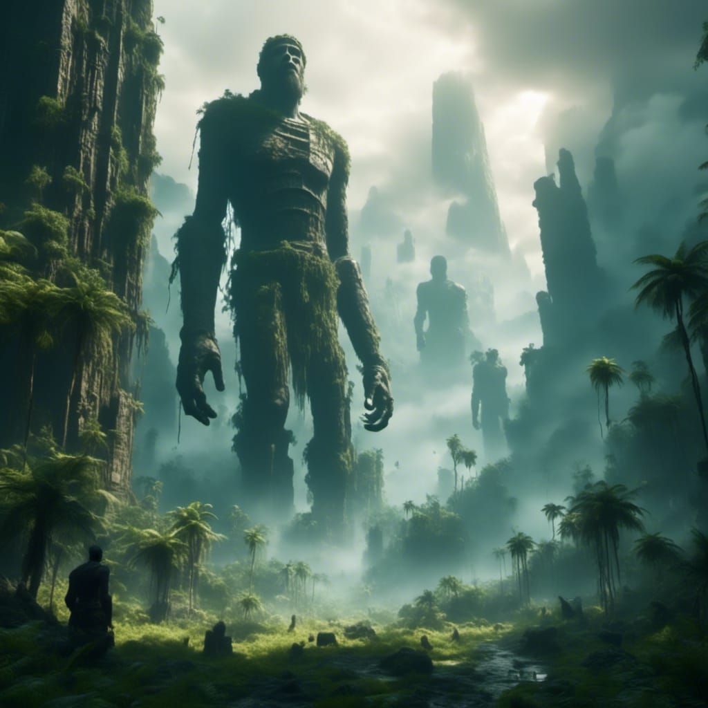 Post-Apocalyptic Rainforest Landscape