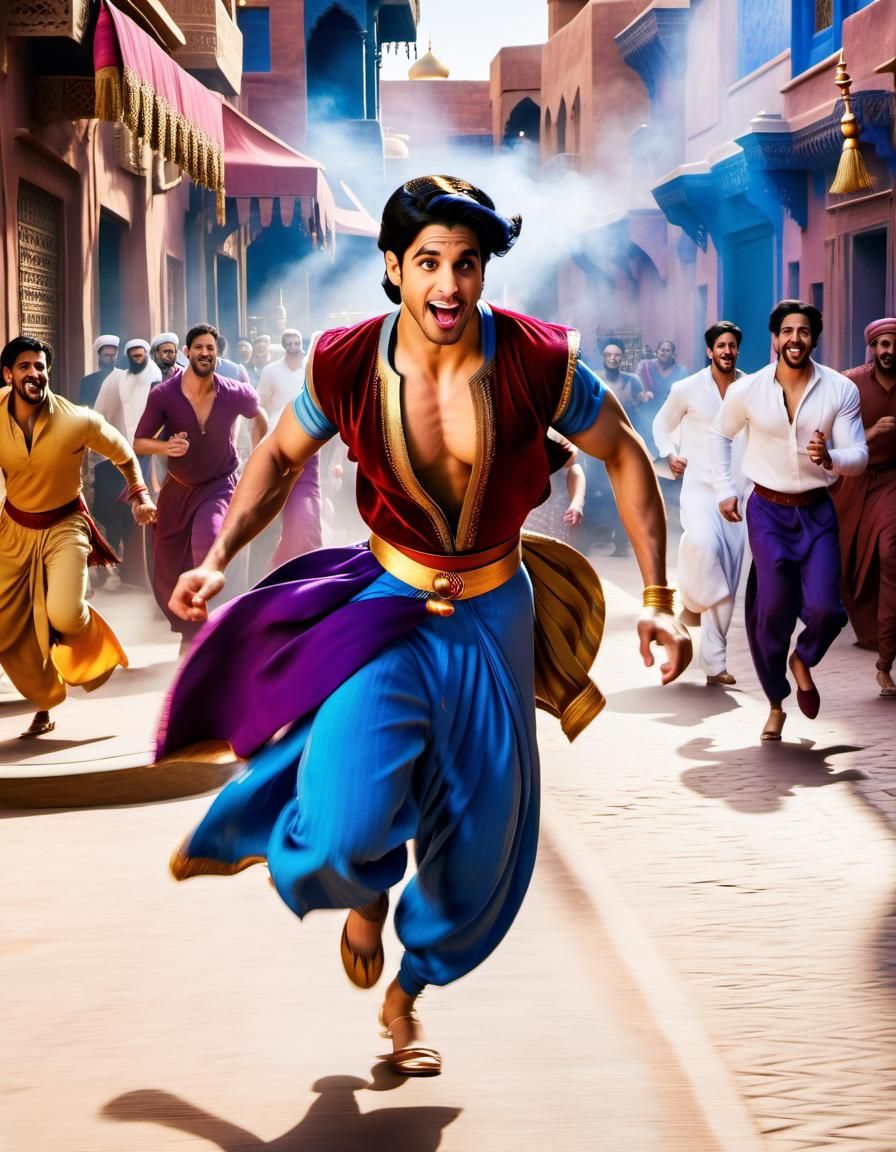 Aladdin Live Action Scene in Ancient Baghdad