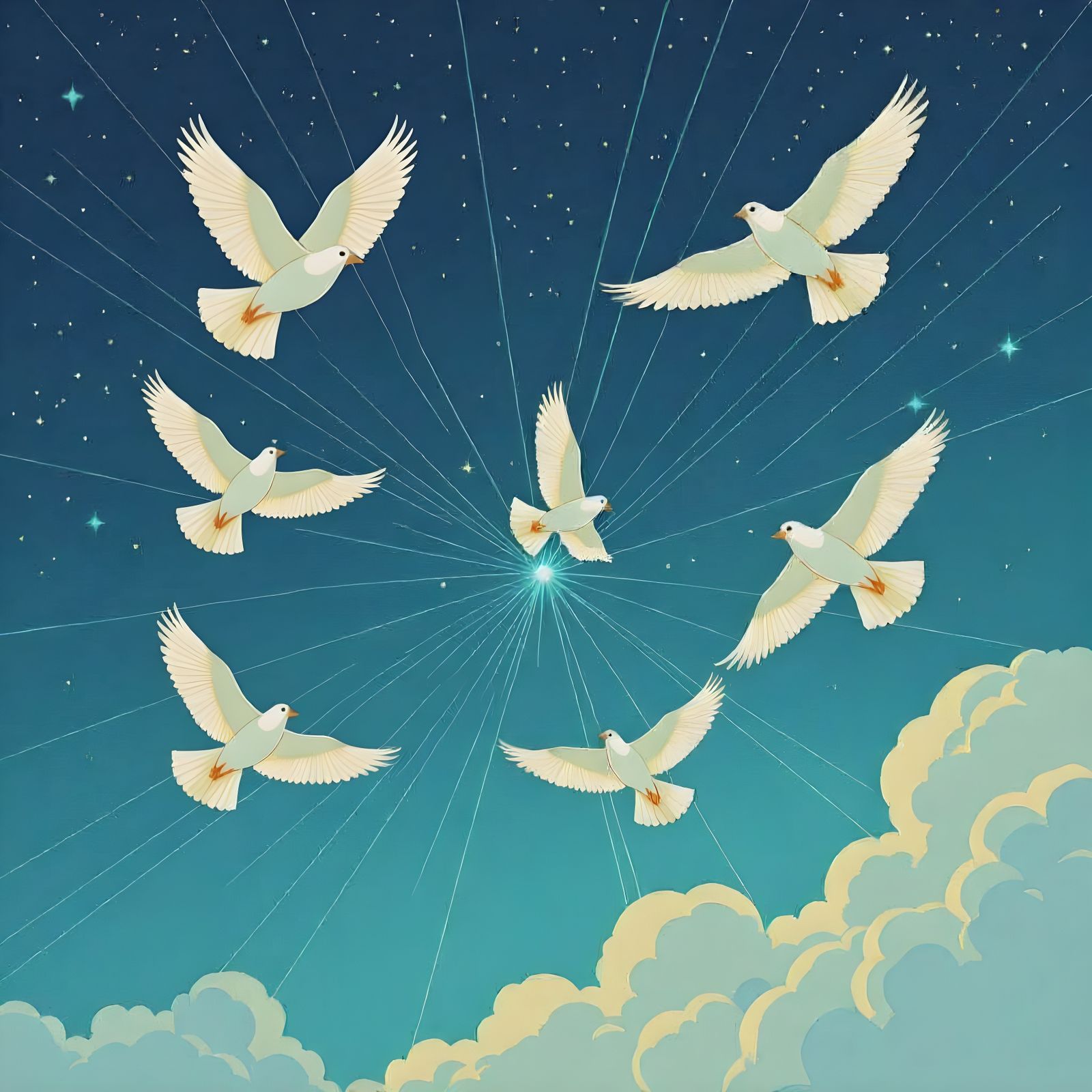 Birds Navigating by Geomagnetic Forces at Night