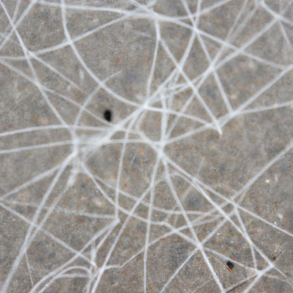 Disturbing Spiderweb Made of Toenail Clippings