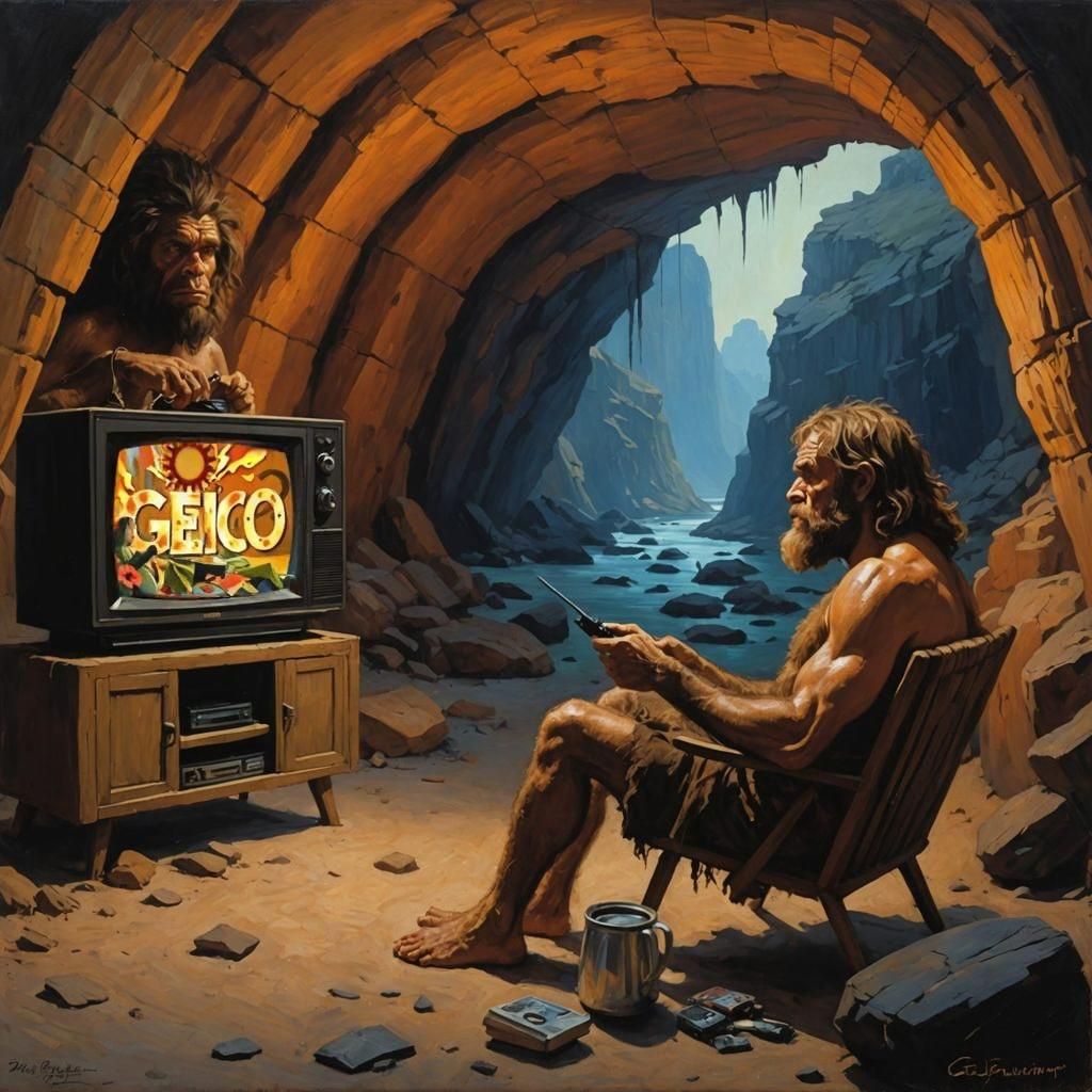 Gecko Advertising Icon Stands Beside the GEICO Logo