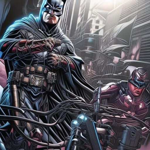 Hyper realistic beautiful insanely intricate Batman vivid real photorealistic intricate details 8k resolution