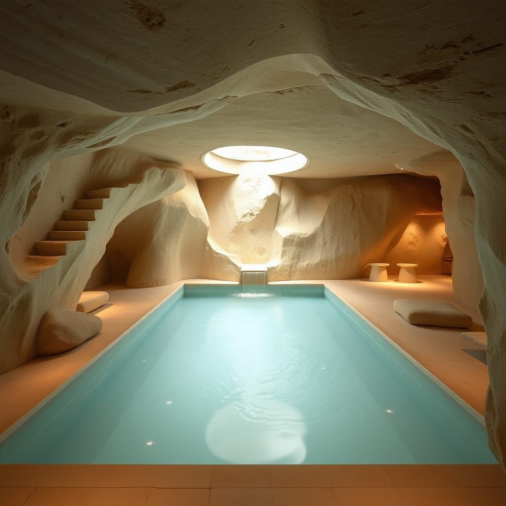 The indoor pool