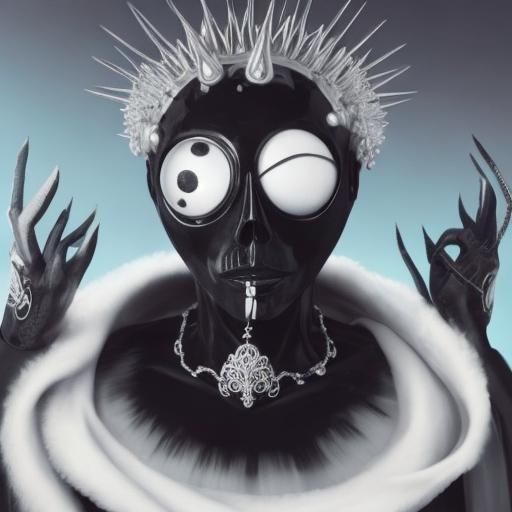 Abstract Black and White Composition