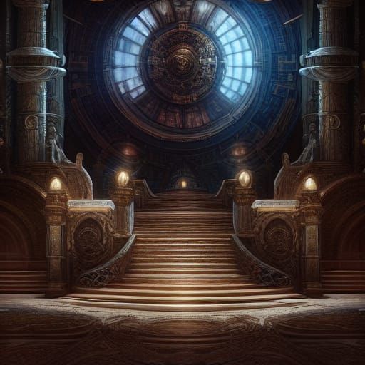 Epic Digital Painting of Atum