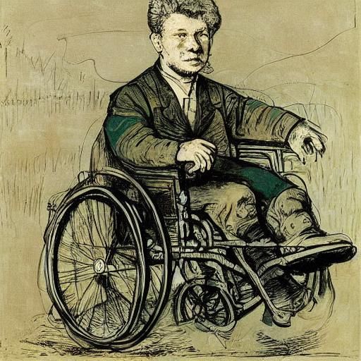 Athletes Overcoming Barriers: Vrubel and Rembrandt Style