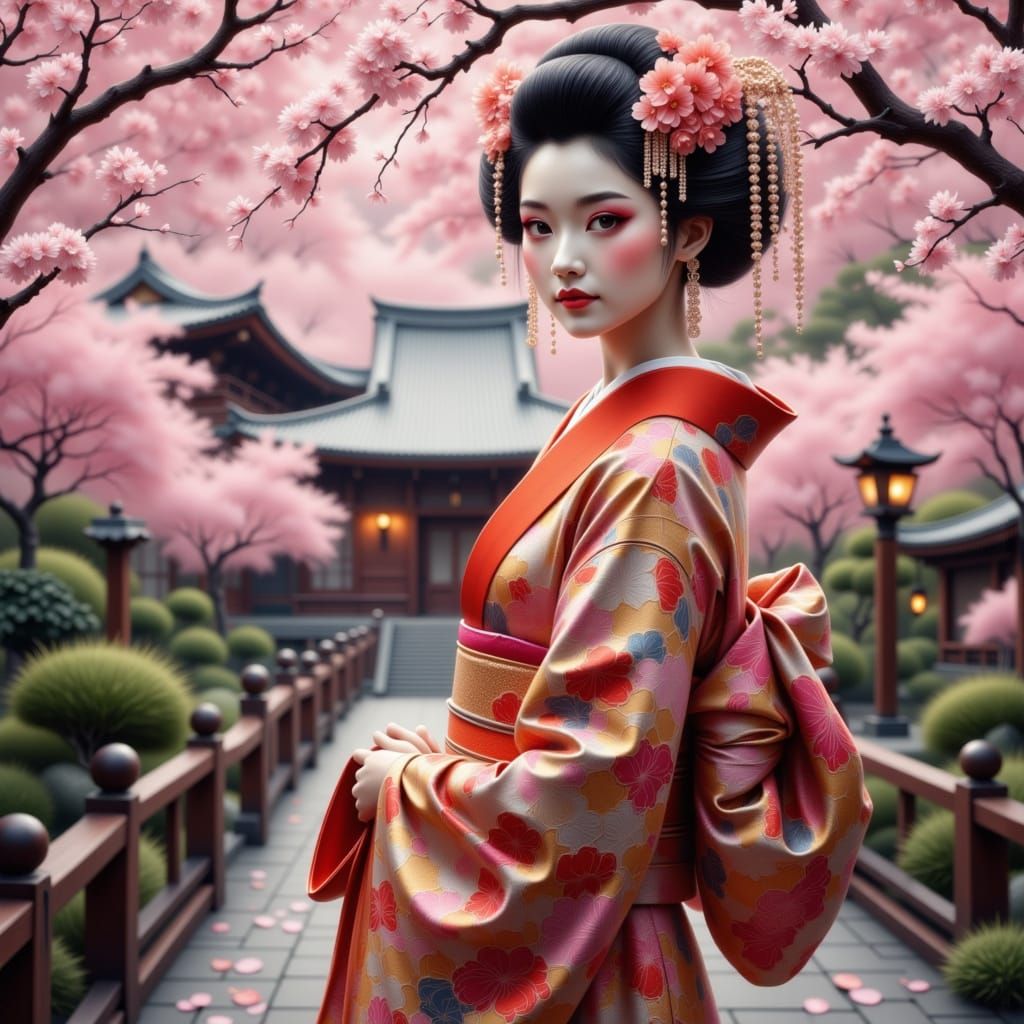 kimono of traditional