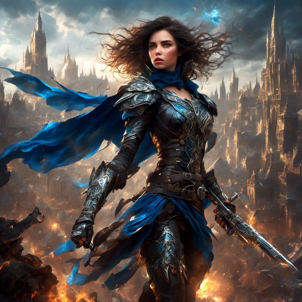 Fantasy Anime Heroine in a Dark Fairytale World