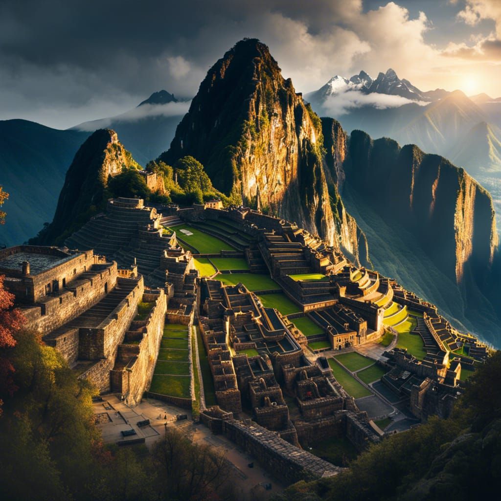 Machu Picchu City in the Sky: Digital Cloudscape