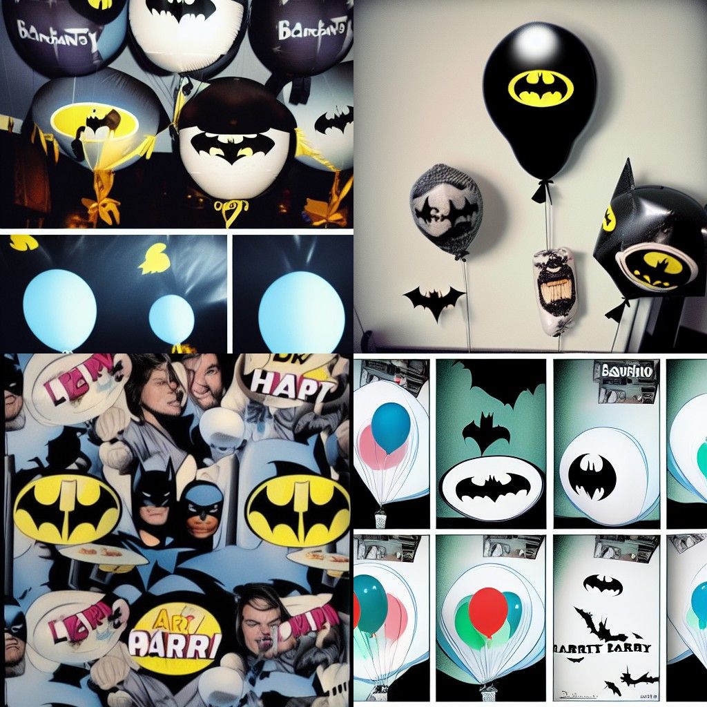 Batman and DiCaprio at Surreal Party