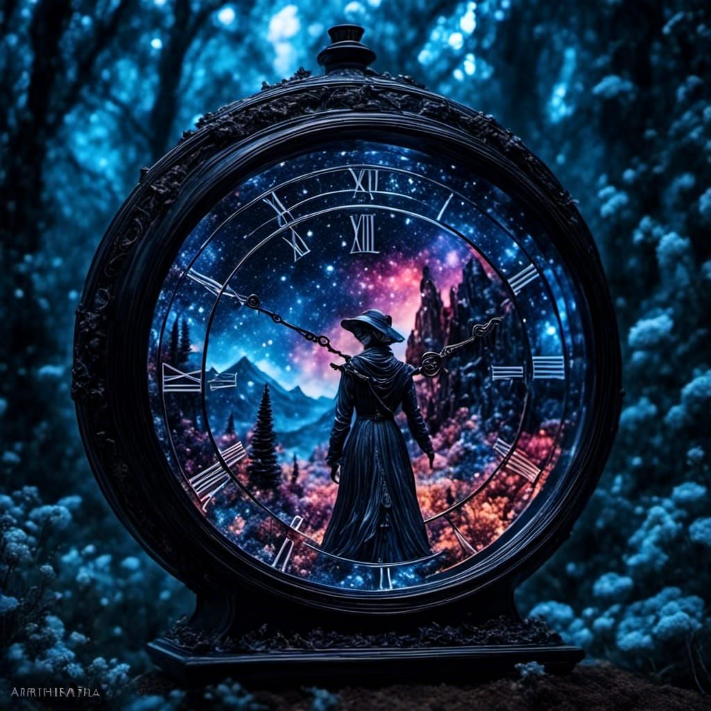 Psychedelic Herb Garden Logo with Cosmic Kaleidoscope