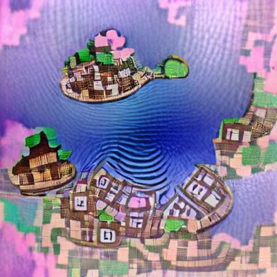 Town on a Floating Island