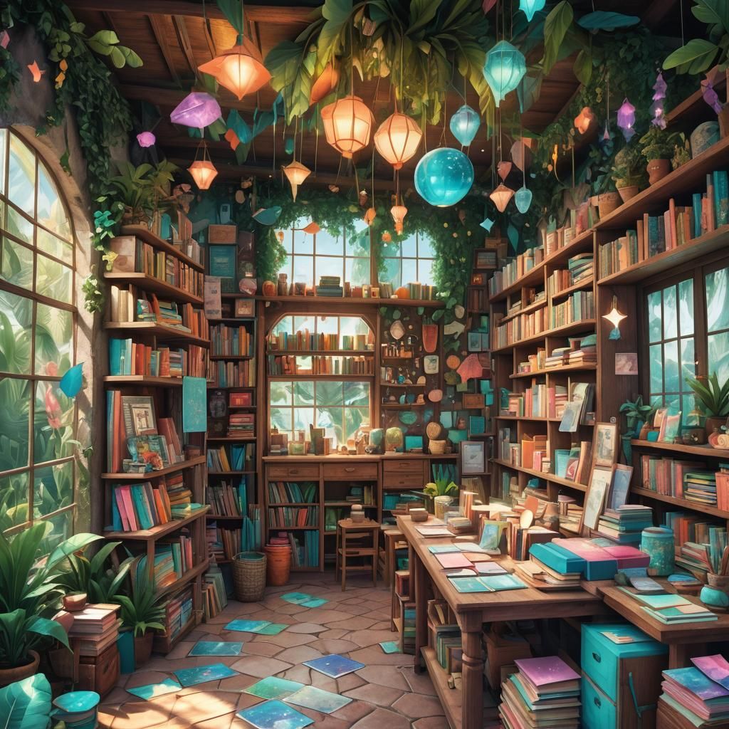 Magical Stationery Shop on a Caribbean Island