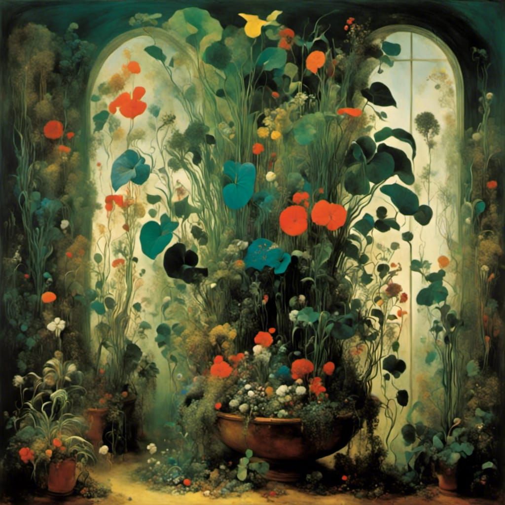 An Evil Houseplant from a Dreamy Garden