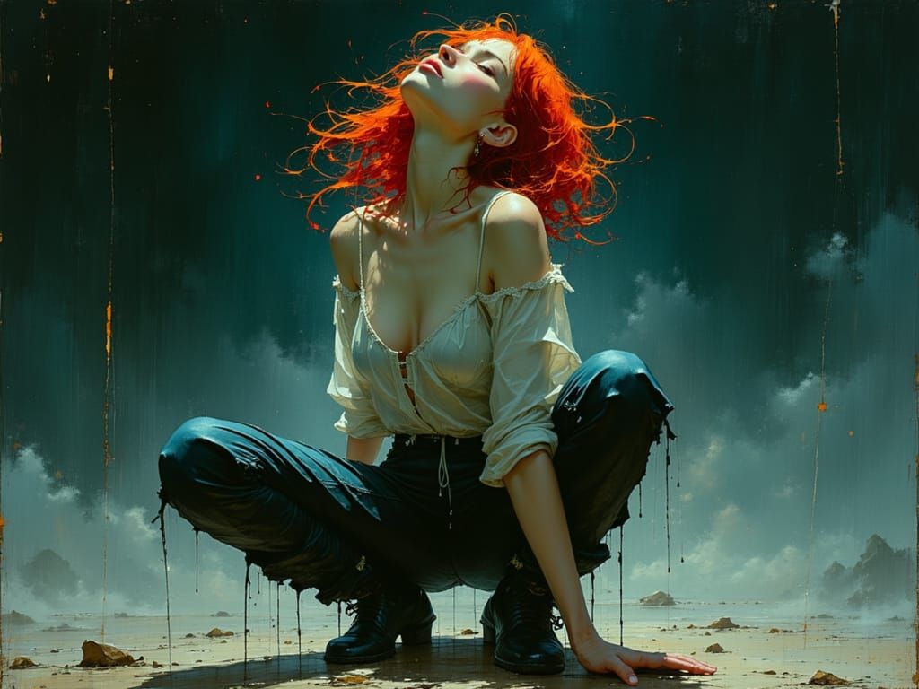 Ethereal Woman in Sci-Fi Fantasy Art