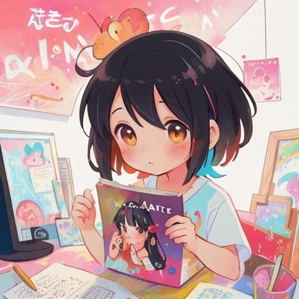 Radioman in Watercolor Splash Art Style