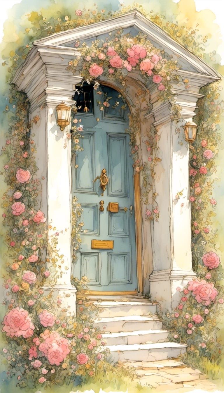 illustration of a white coffin <lora:Cutesy:1.0>, pink flowe...