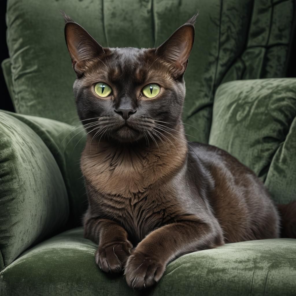 Hyperrealistic Burmese Cat Portrait in 8k Resolution