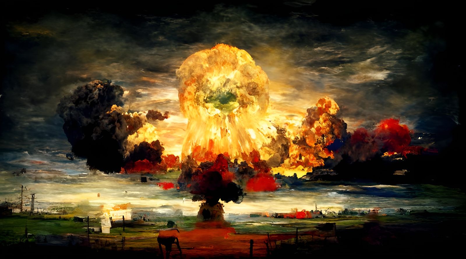 Tonalist Luminist Masterpiece: Nuclear Armageddon