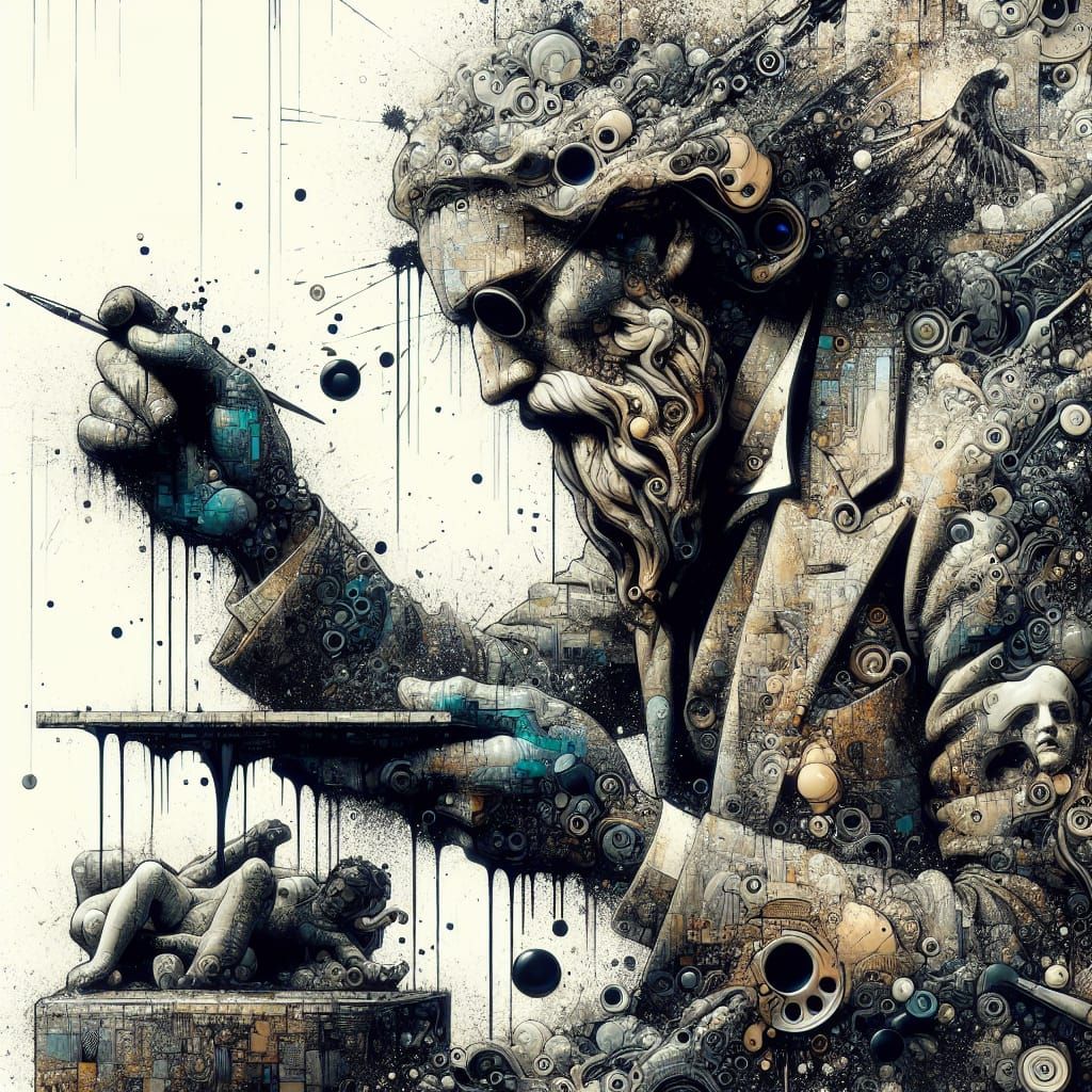 Hypermaximalist Sculptor Creates Urbanpunk Masterpiece