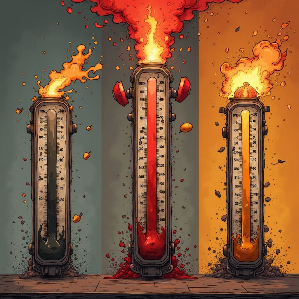 High Risk Doom-O-Meter in Cyberpunk Style