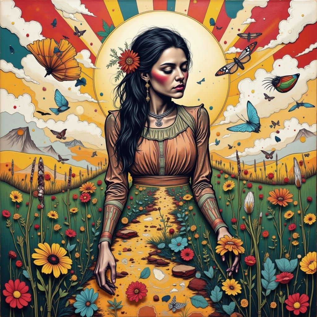 As she held the flower in her hand, she began to feel part o...