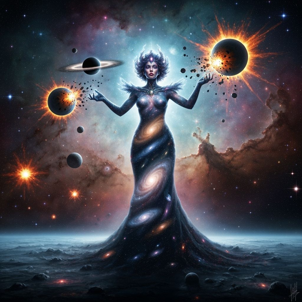 Cosmic Goddess Creates Black Holes, Destroys Magnetars