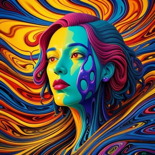 Surreal Golden Hour Portrait of a Wallowing Weirdo