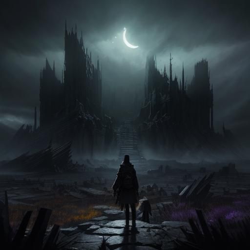 Eren and Mikasa on a Desolate Battlefield