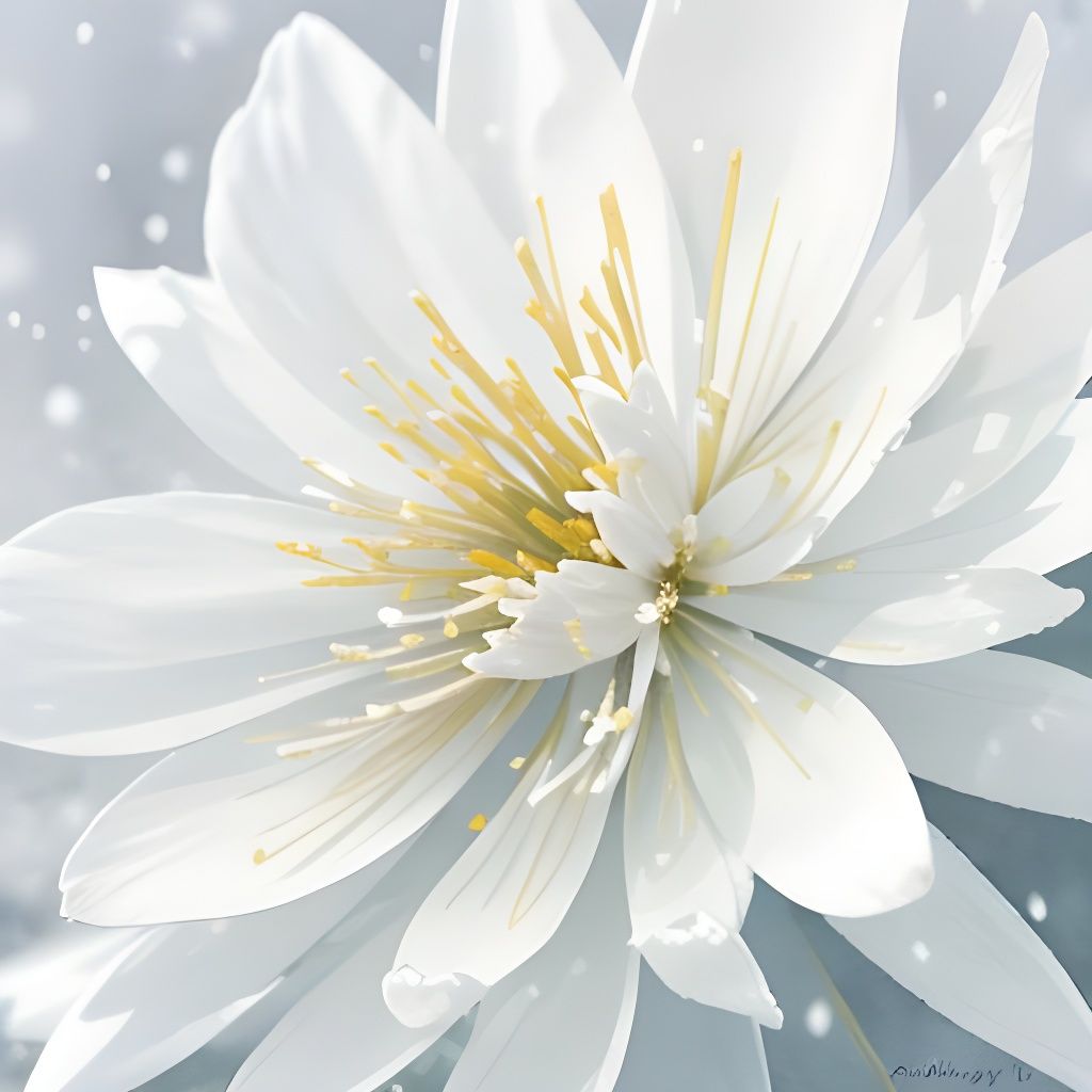 White Jasmine Flowers Blooming in Winter