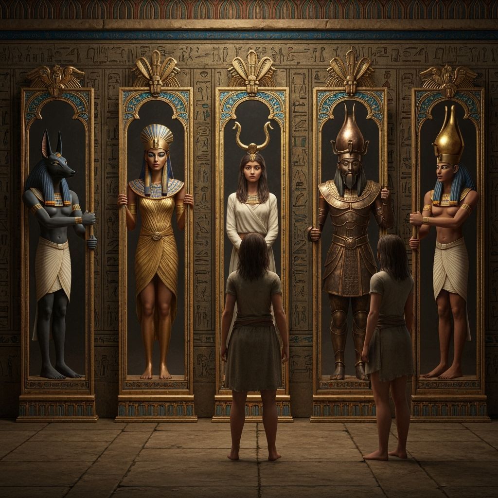 Egyptian Woman's Possible Futures Reflected