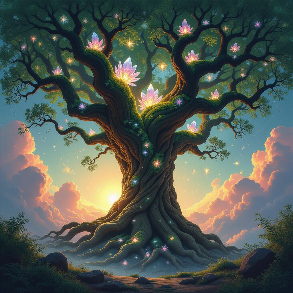 Colossal Tree Reaching Distant Galaxies