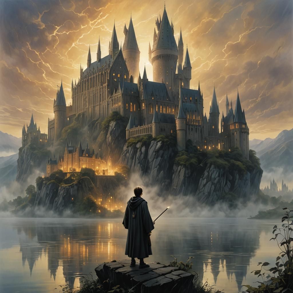 Hogwarts School of Witchcraft and Wizardry at Dawn