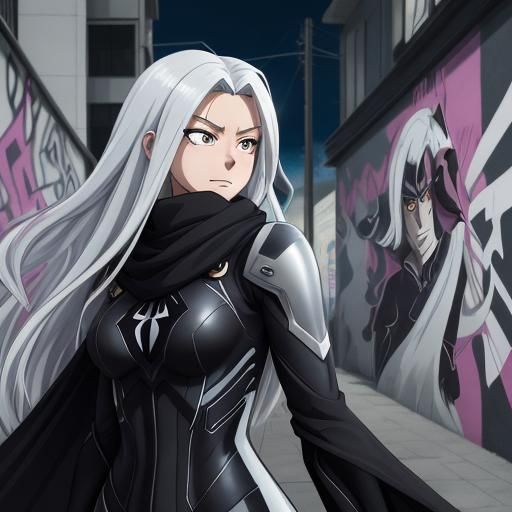 Arania Aizawa: Spider-Woman Heroine in Anime Style
