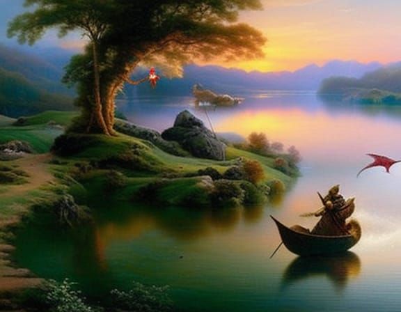 Mouse Knight Rides Guinea Pig to Dragon Fight