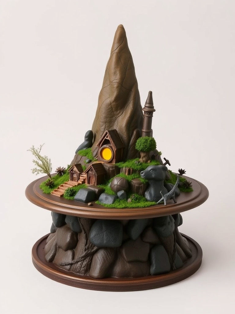 Lord of the Rings Scene on Gandalf's Hat