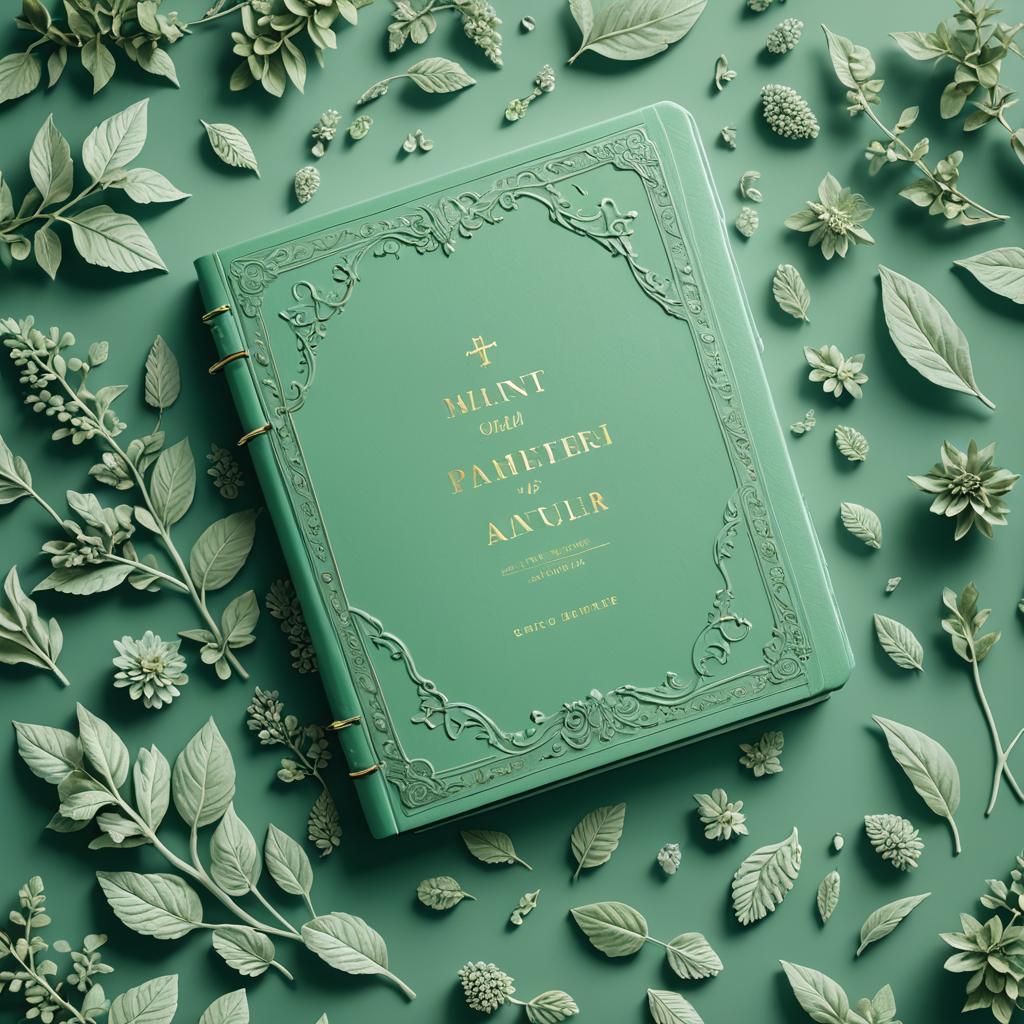 Mint Green Daily Planner Cover with Bible Verse