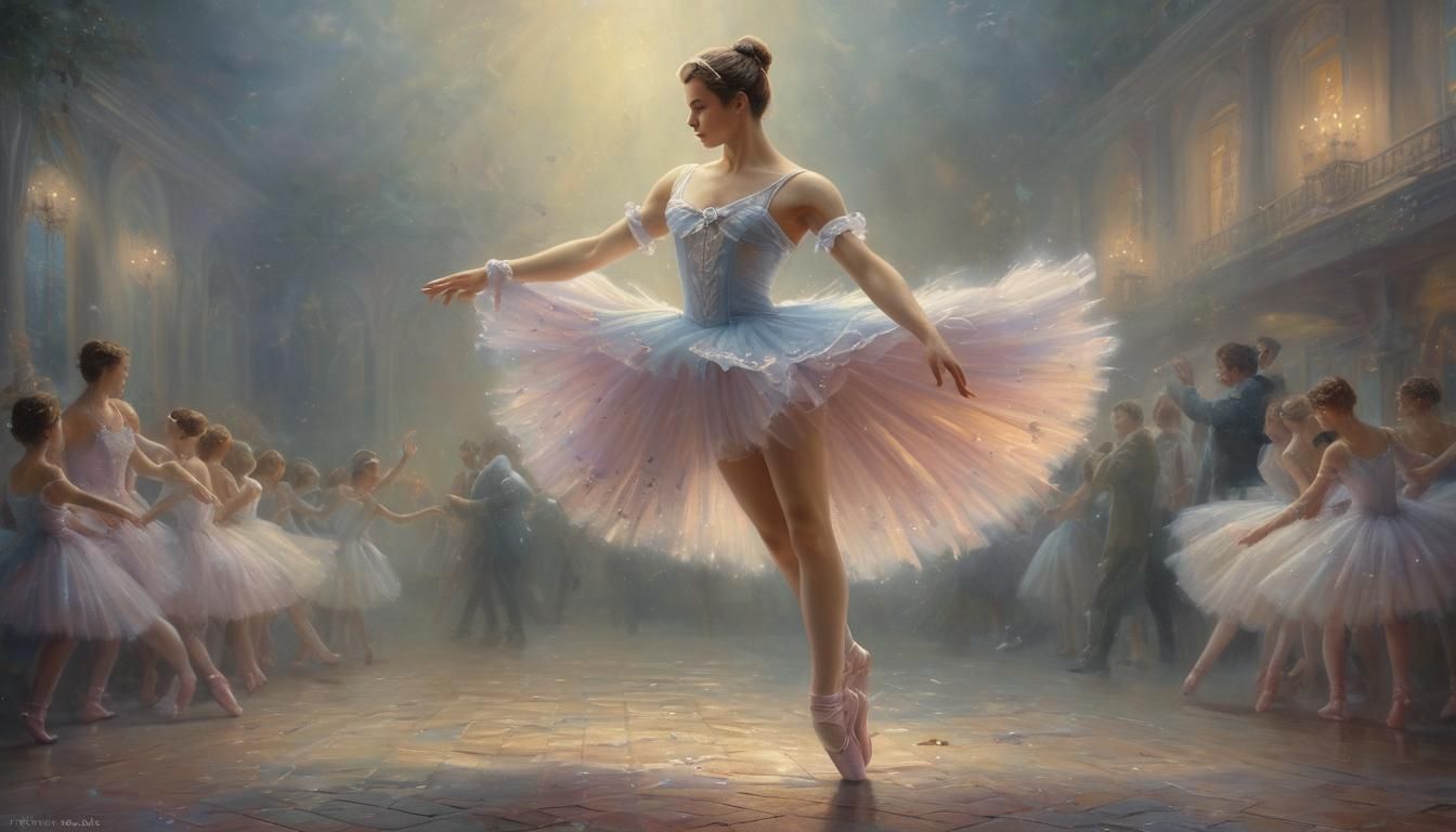 Ethereal Portrait of a Male Ballet Dancer