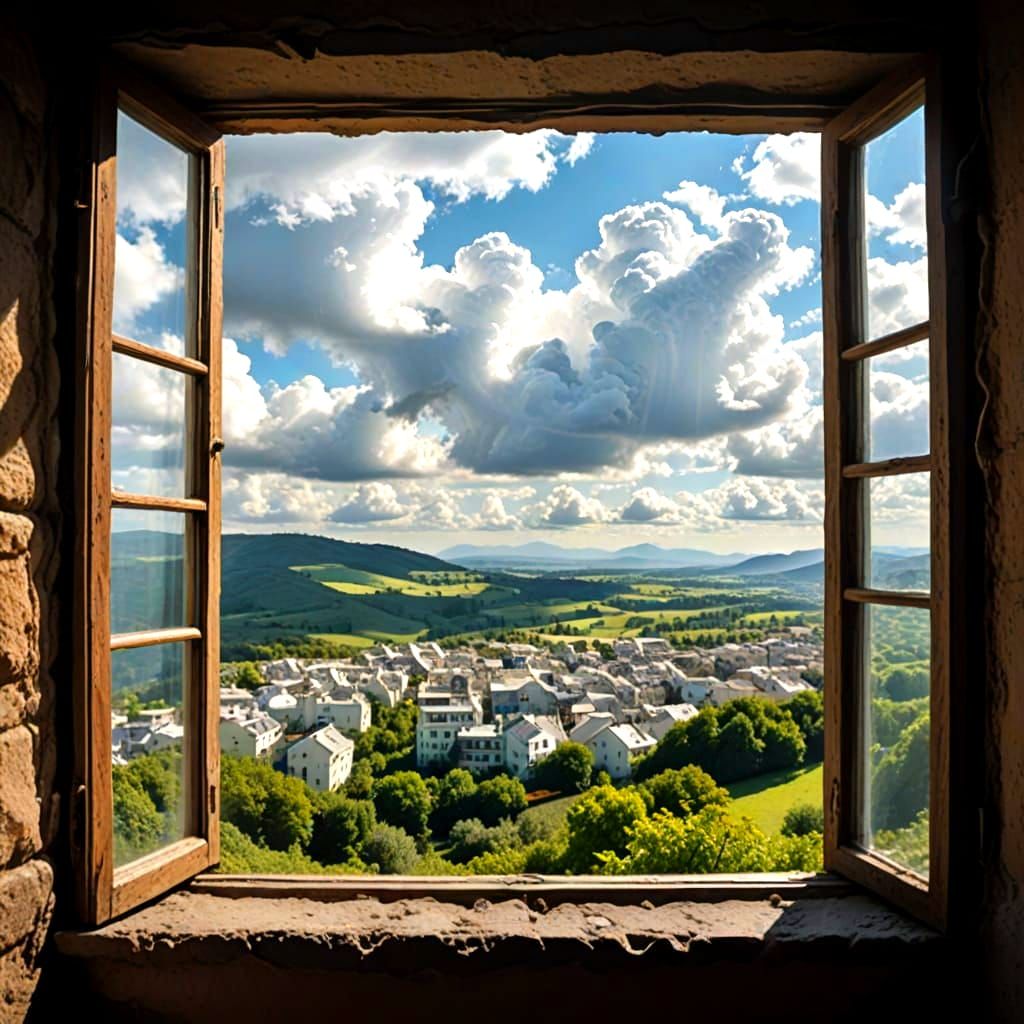 Surreal Window View to an Impossible World
