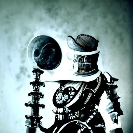 Steampunk Astronaut in Detailed Digital Art