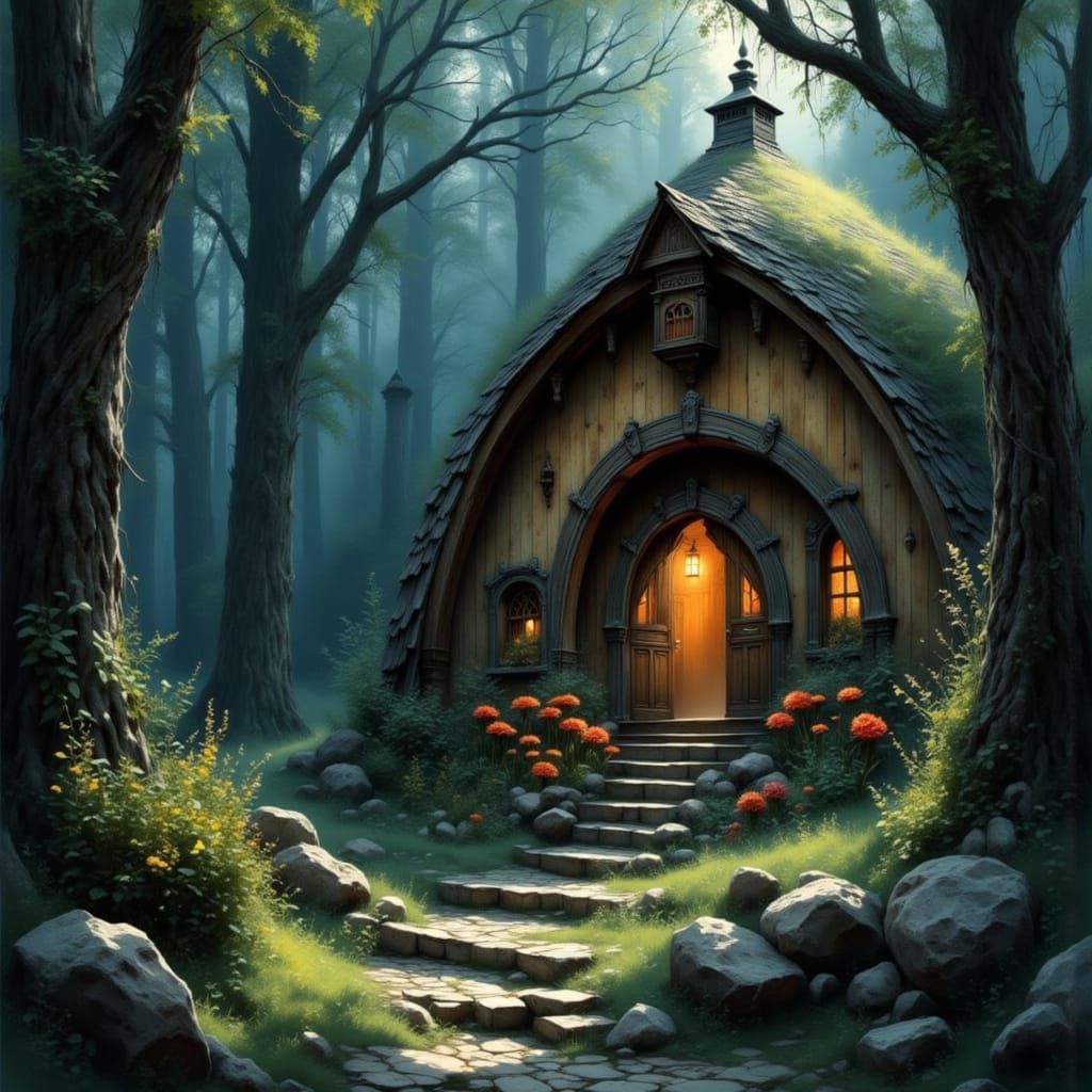 Mystical Hobbit Hole in Witch's Chamber