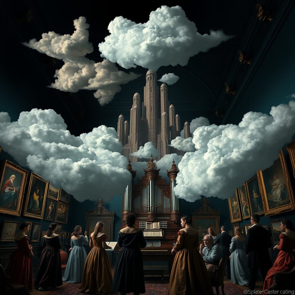 Gothic Baroque Pipe Organ Concert in Cloudy City