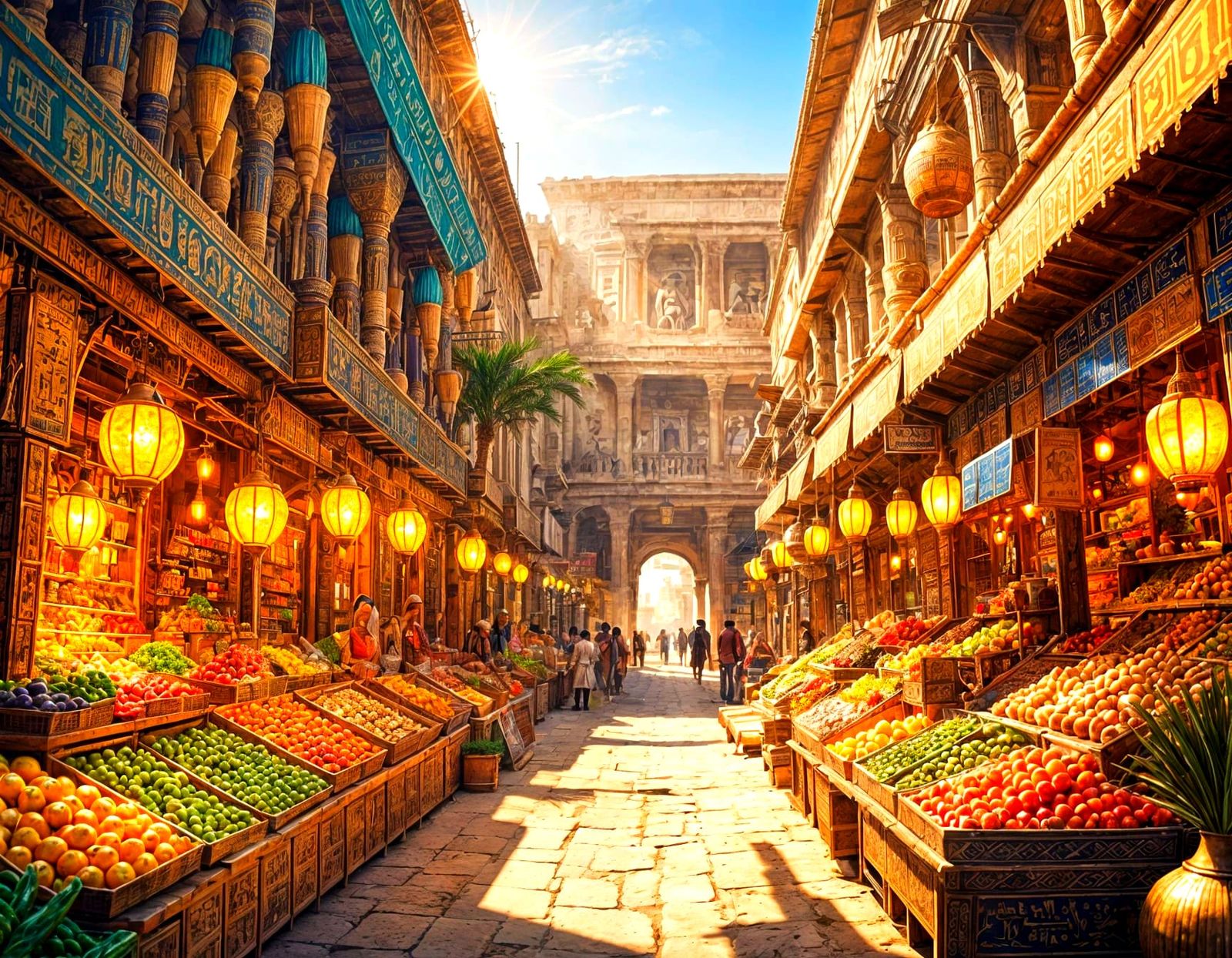 Egyptian Food Market in Ancient Times