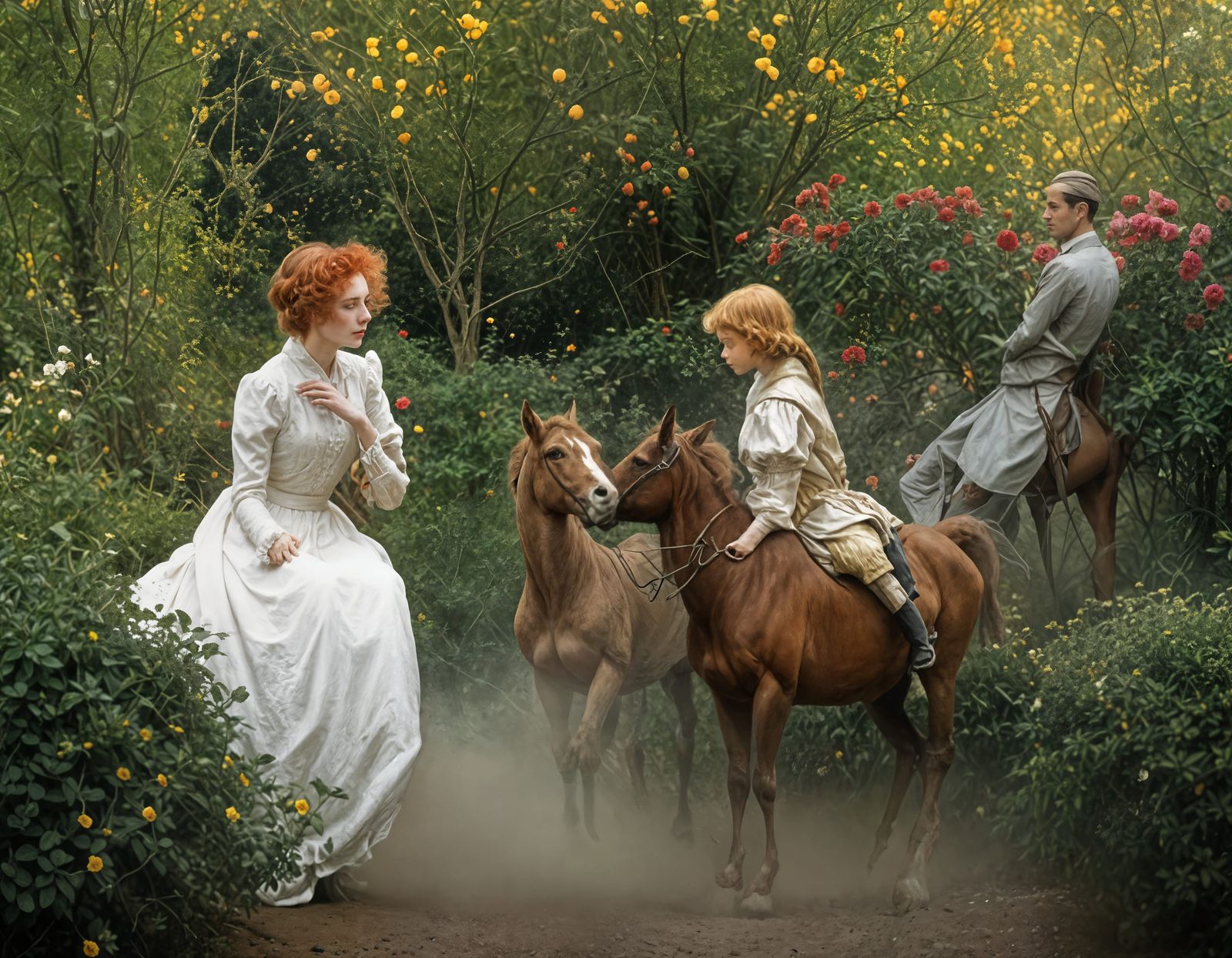Riding Lesson Tensions: Even with the Ponies tiny stature, they are still - Horses. Horses are, like it or not, relative...