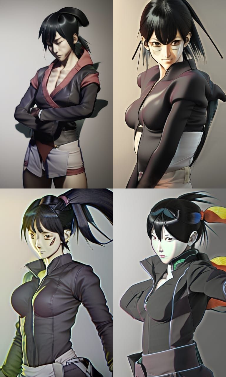 Juri Cel Shaded Anime Character Concept Art