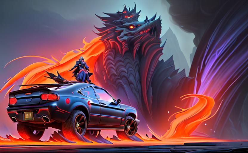 Fiery Fart: A Fantastical Matte Painting